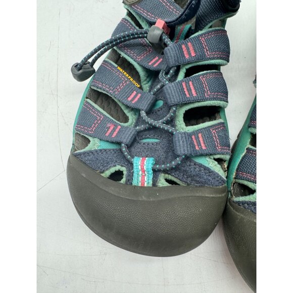 Keen Kids Newport H2 Sandals Size 4 Blue Outdoors Waterproof Strappy Textile - Picture 7 of 15